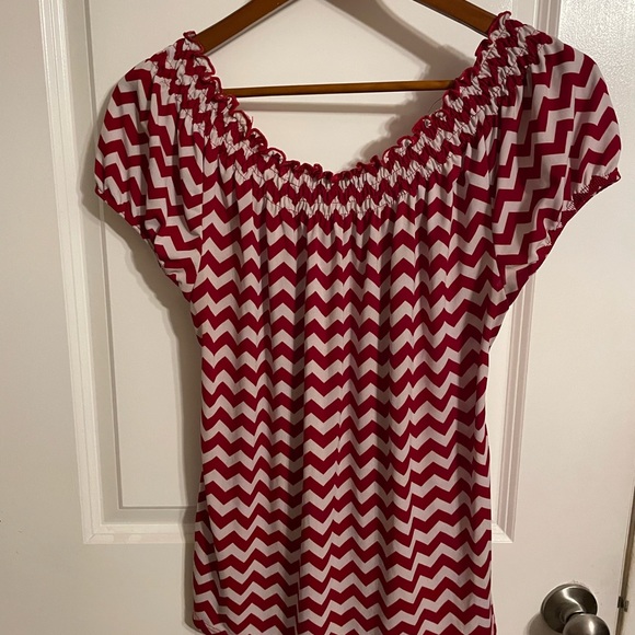 Red Chevron Top - Picture 2 of 3